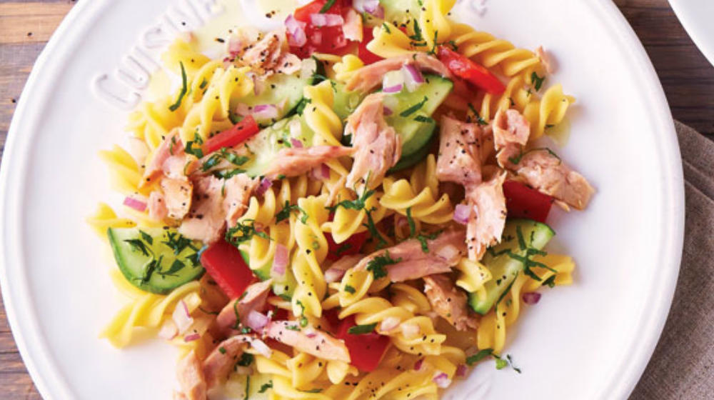 Receta para hacer ensalada de atun con pasta