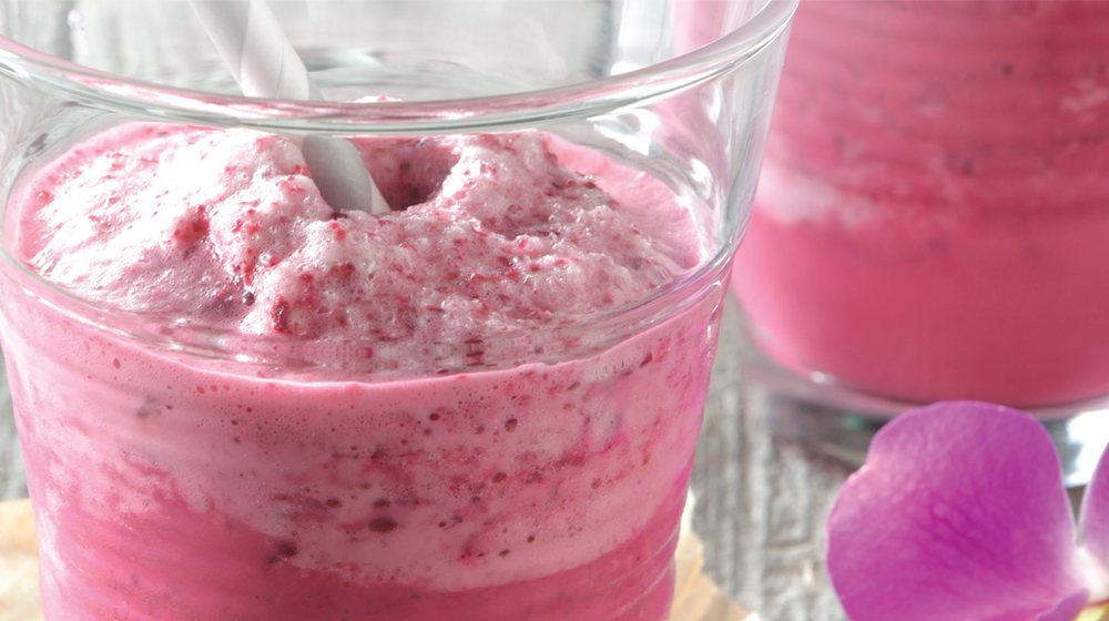 smoothie de betabel con fresa