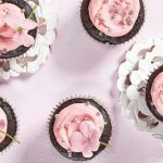 cupcakes de chocolate y frambuesa
