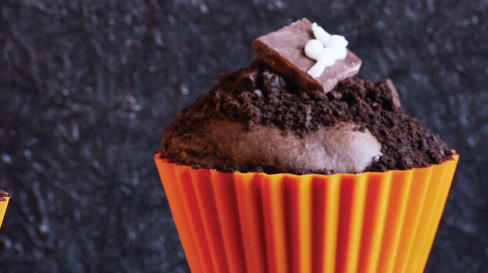 muffin de chocolate para halloween