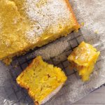 Pan de elote con naranja