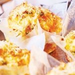 Cupcakes de papa con queso cheddar sin gluten