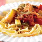 tallarines con ratatouille