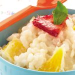 Arroz cocido con naranja y miel