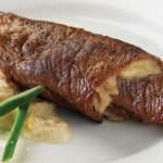 milanesa en salsa de cacahuate