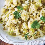 Arroz verde con coliflor