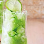 Frappé de mojito con manzana verde