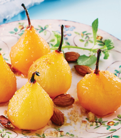 Peras rostizadas con especias