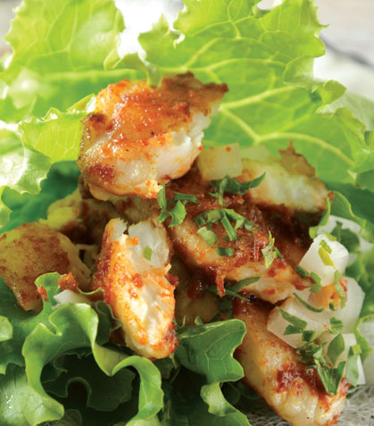 Tacos de pescado al pastor