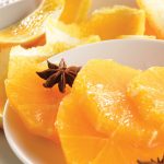 Naranjas con miel ligera de anís estrella