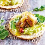 Tostada con champiñón