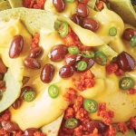 Nachos con chips de nopal