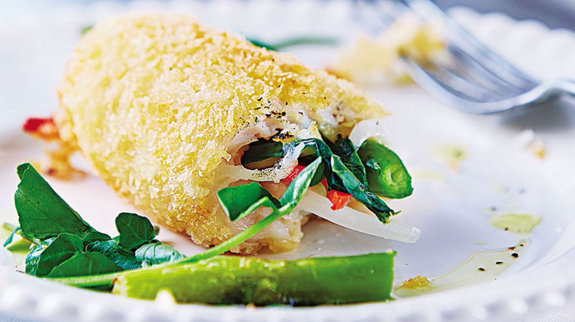 Rollitos de pescado empanizado