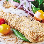 Taco árabe de pescado