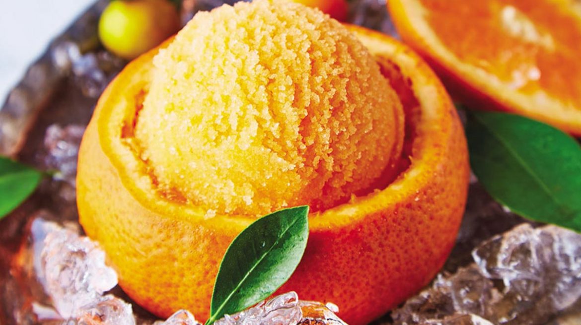 Helado de mandarina