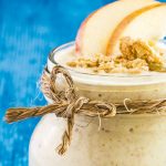 licuado de manzana, avena y plátano