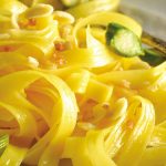 Pasta de maíz con espárragos sin gluten
