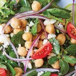 Ensalada de verdolaga con garbanzo