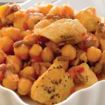Pollo con garbanzos