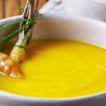 Crema de zanahoria caramelizada con miel