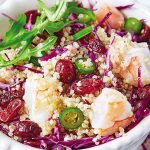 Ensalada de quinoa con camarón