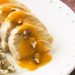 Pechugas en salsa de calabaza y nuez