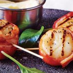 Brocheta de callo y tocino