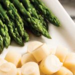 Espárragos con salsa agridulce