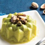 gelatina de pistache navideña
