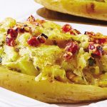 Papas horneadas con tocino