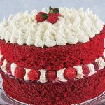 pastel red velvet navideño