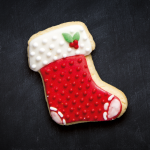 galleta de bota navideña