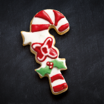 Galleta bastón navideño sabor almendra