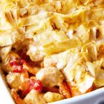 Molde de pavo con vegetales