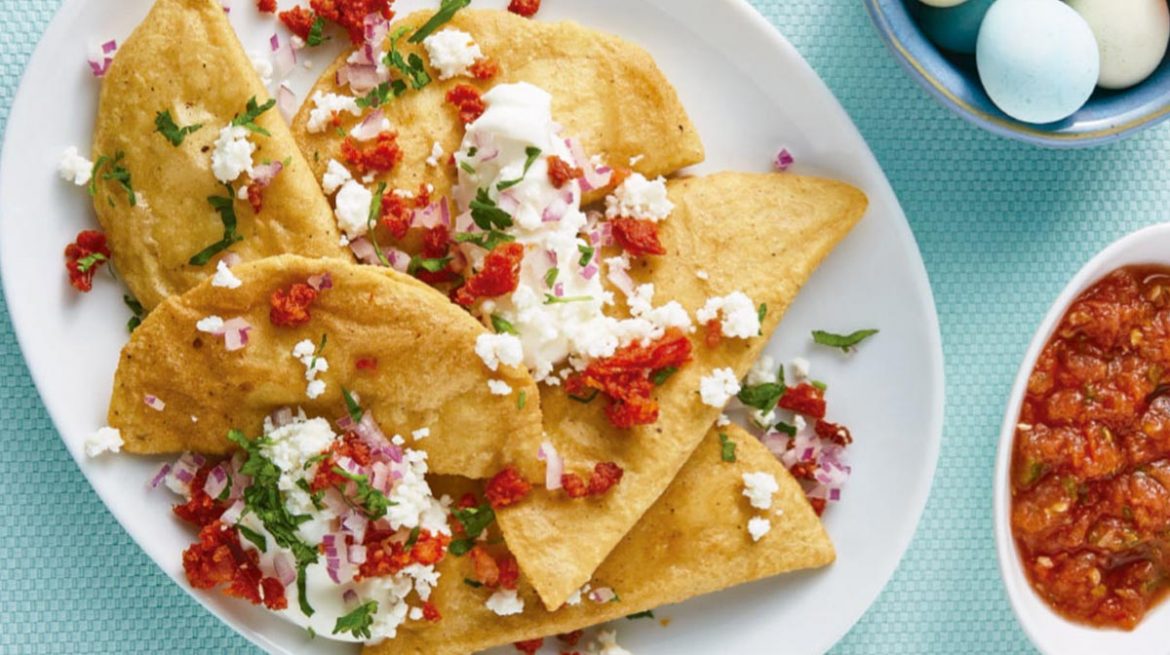 Mini dobladas de queso con chorizo