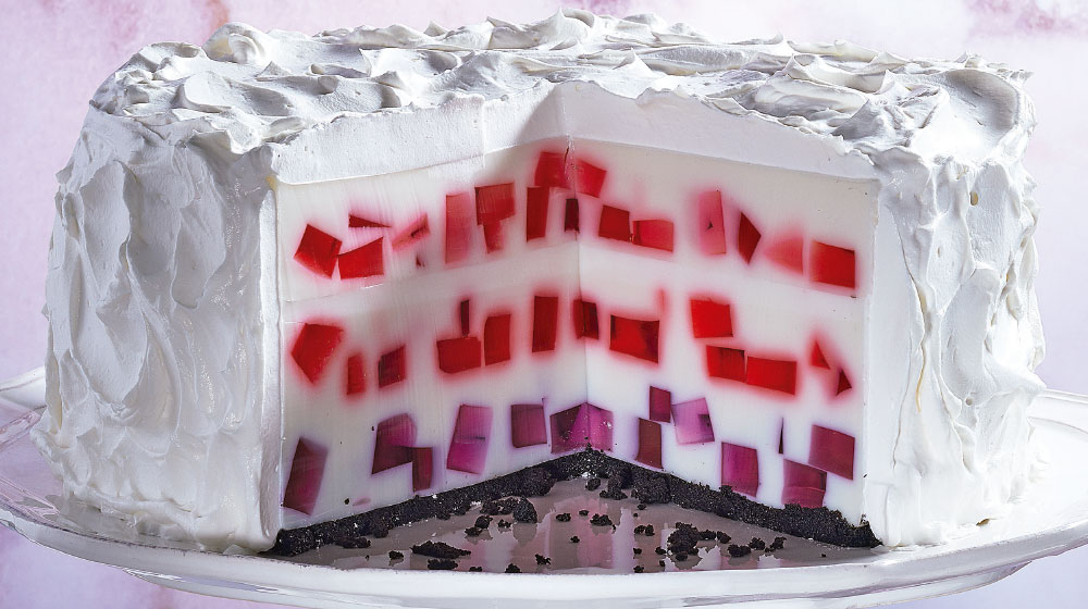 Pastel de gelatina de mosaico