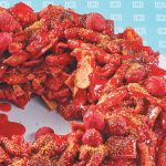 rosca de botanas con chamoy