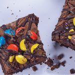 brownies con m&m's