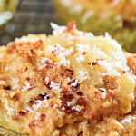 Chayotes rellenos de queso manchego y verdura
