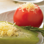 Chayotes gratinados con jitomate