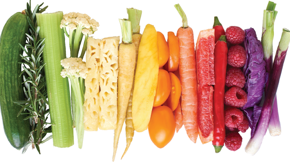Los alimentos y sus colores