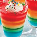 gelatina copas de colores