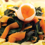 Deliciosa pasta con espinacas