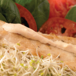 pollo con germinado de soya