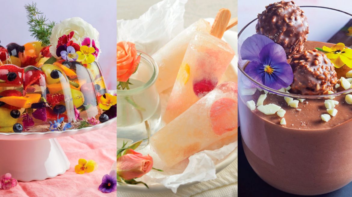 Recetas con flores comestibles