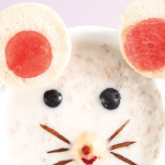 Recetas con avena para niños: carita de ratón