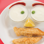 Dedos de pescado con aderezo de yogur