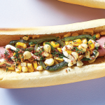 Hot dog con esquites. ¡la combinación perfecta!