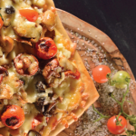 Clásica pizza de champiñones