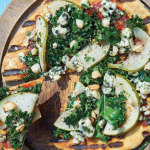 Pizza de vegetales a las brasas